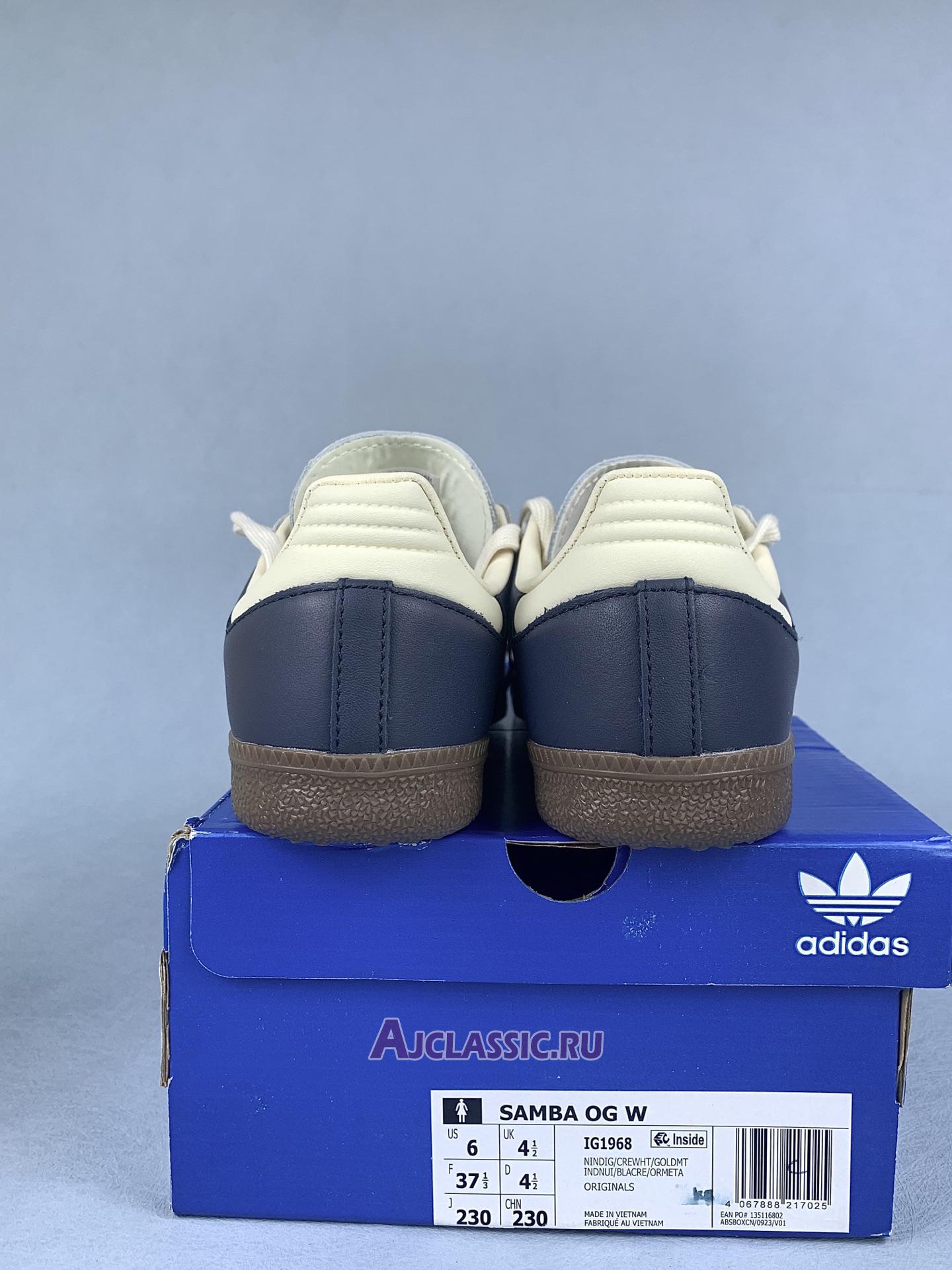 New Adidas Samba OG "Night Indigo Crew White" IG1968 Shoes