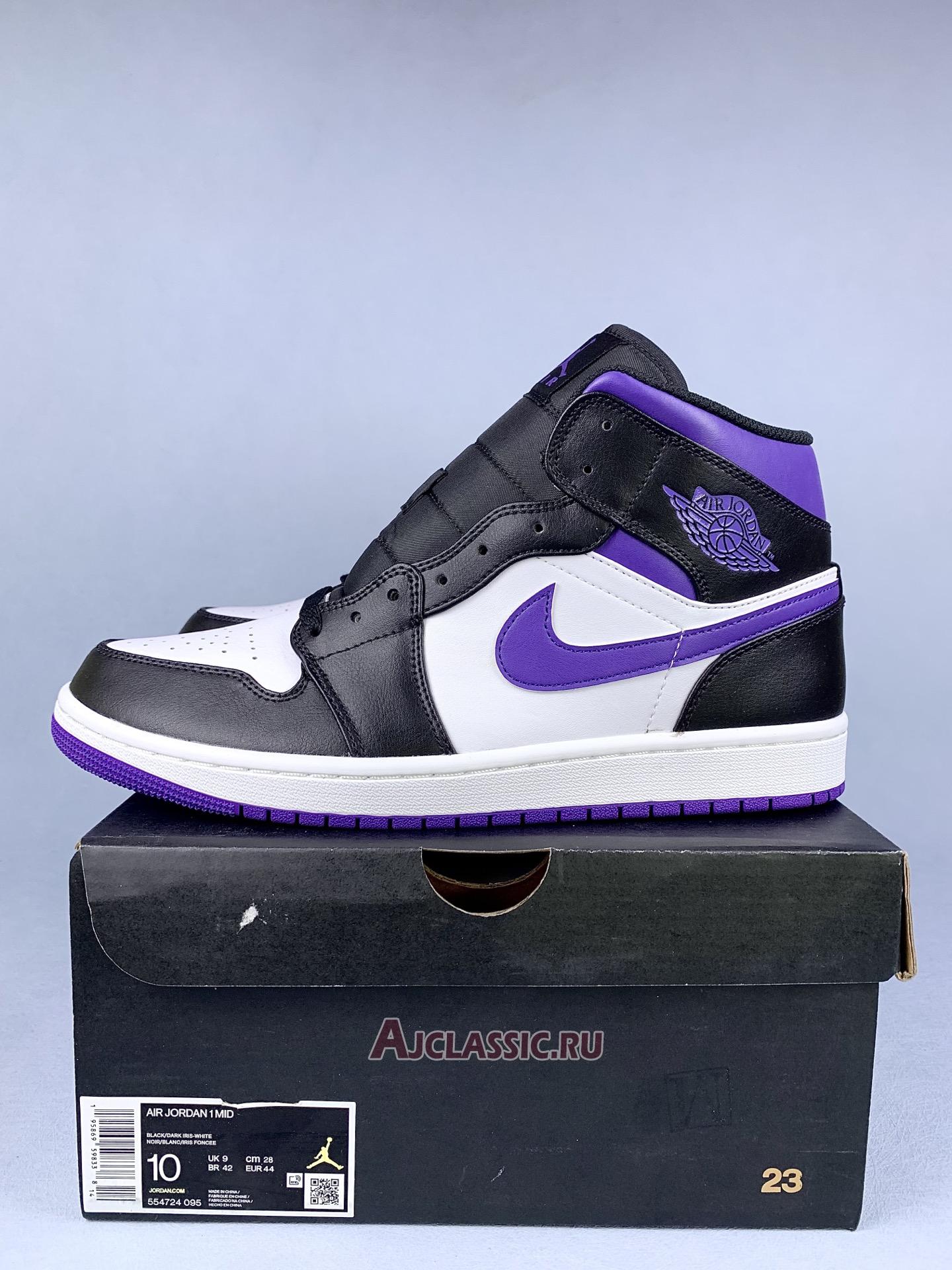 New Air Jordan 1 Mid "Dark Iris" 554724-095 Shoes
