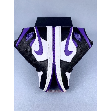 Buy Air Jordan 1 Mid Dark Iris Purple 554724-095 Quality Reps Replicas Shoes