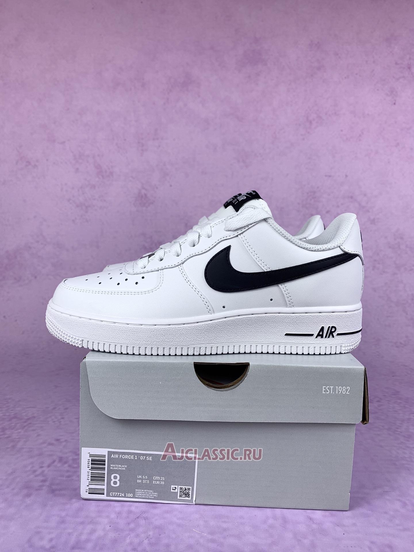 New Nike Air Force 1 Low "AN20 White Black" CT7724-100 Shoes