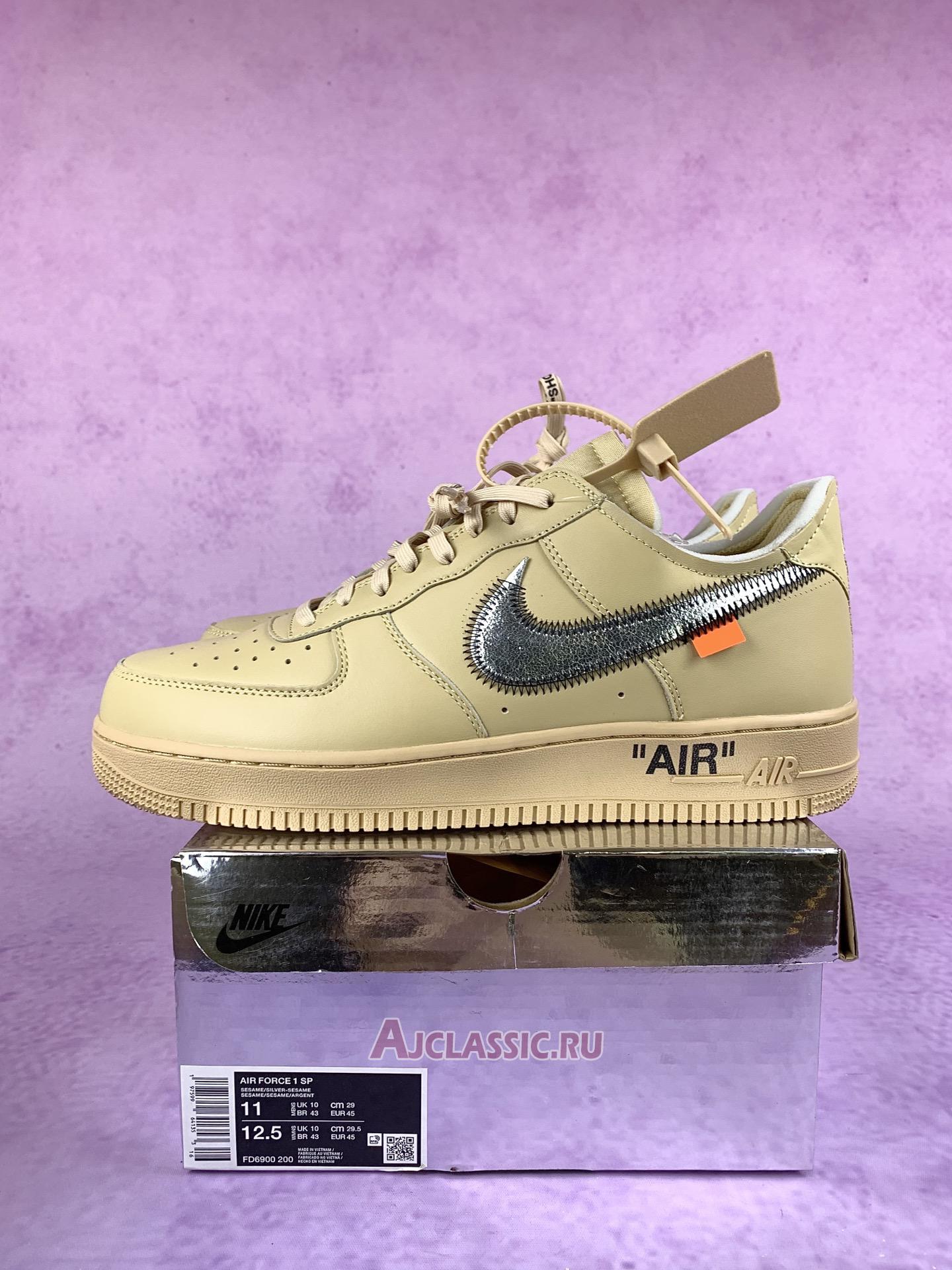 New Off-White x Nike Air Force 1 Low SP "Sesame" FD6900-200 Shoes