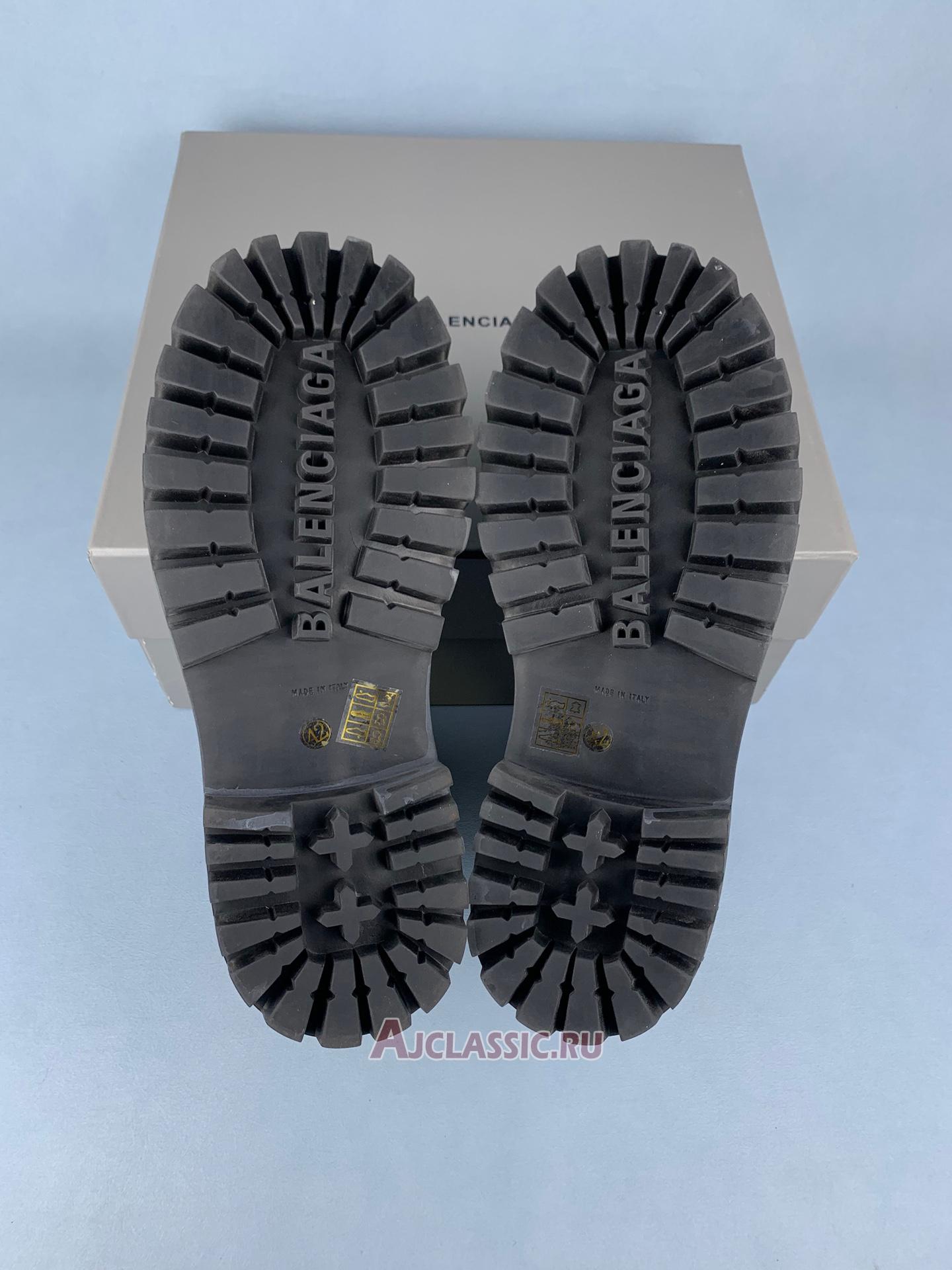 New Balenciaga Combat Strike 20mm Boots "Washed Black Cotton" 694060W2H111000 Shoes