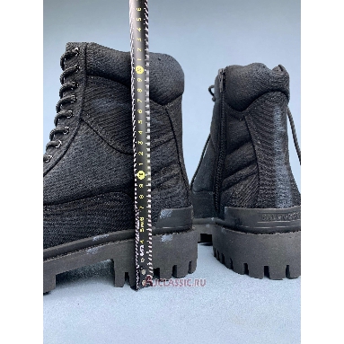 Buy Balenciaga Combat Strike 20mm Boots Washed Black Cotton Black 694060W2H111000 Quality Reps Replicas Shoes