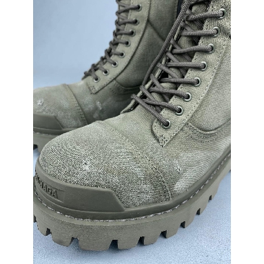 Buy Balenciaga Combat Strike 20mm Boots Washed Green Cotton Green 694042W2H113300 Quality Reps Replicas Shoes