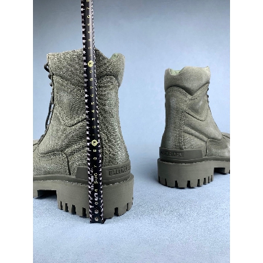 Buy Balenciaga Combat Strike 20mm Boots Washed Green Cotton Green 694042W2H113300 Quality Reps Replicas Shoes