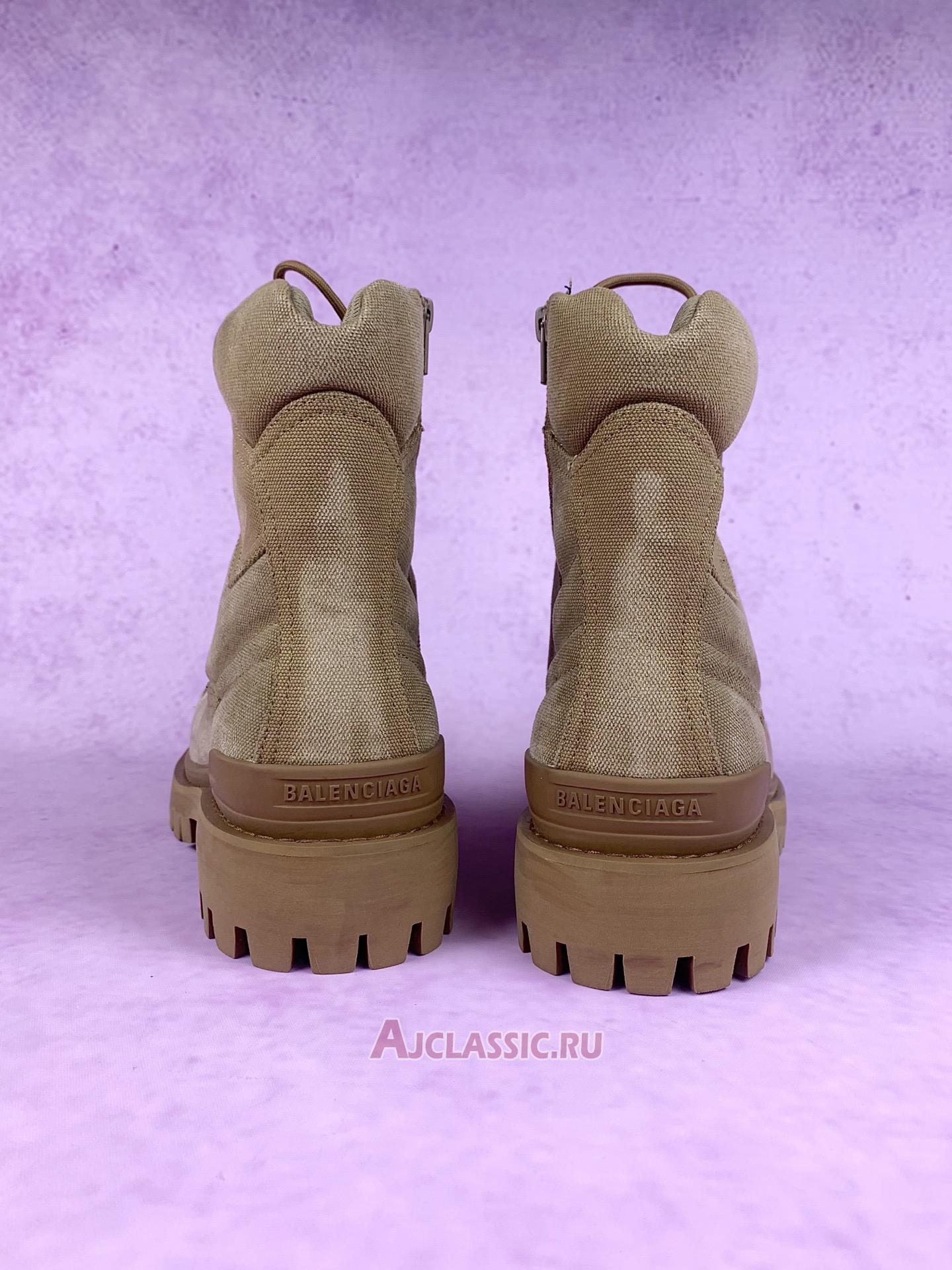 New Balenciaga Combat Strike Boot "Worn-Out - Beige" 694042W2H112020 Shoes
