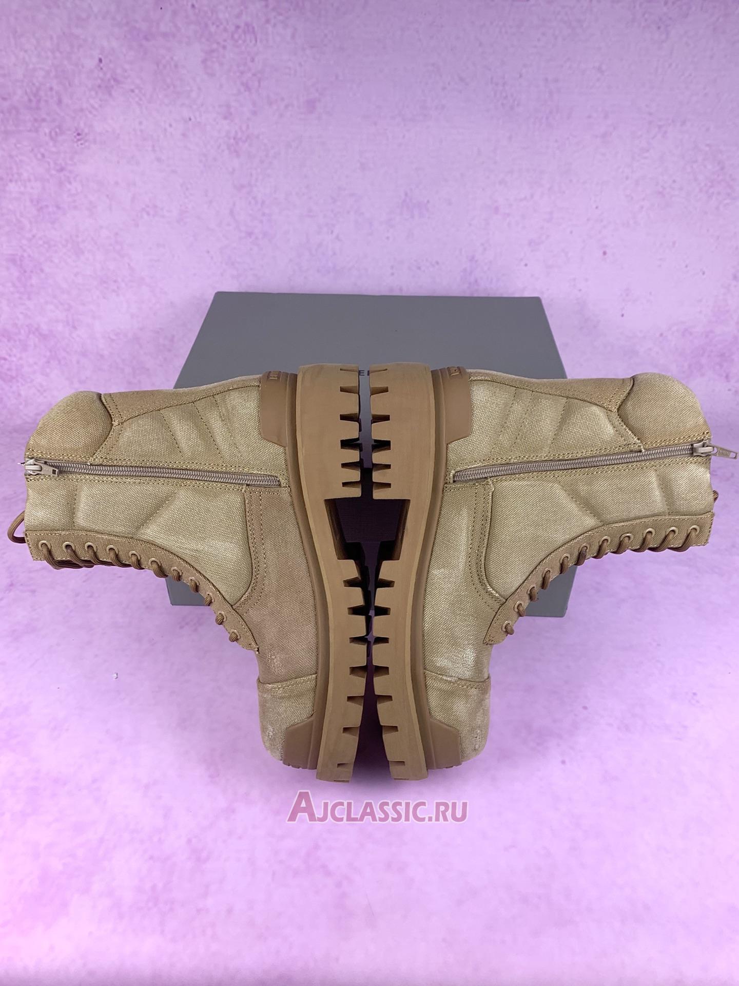 New Balenciaga Combat Strike Boot "Worn-Out - Beige" 694042W2H112020 Shoes