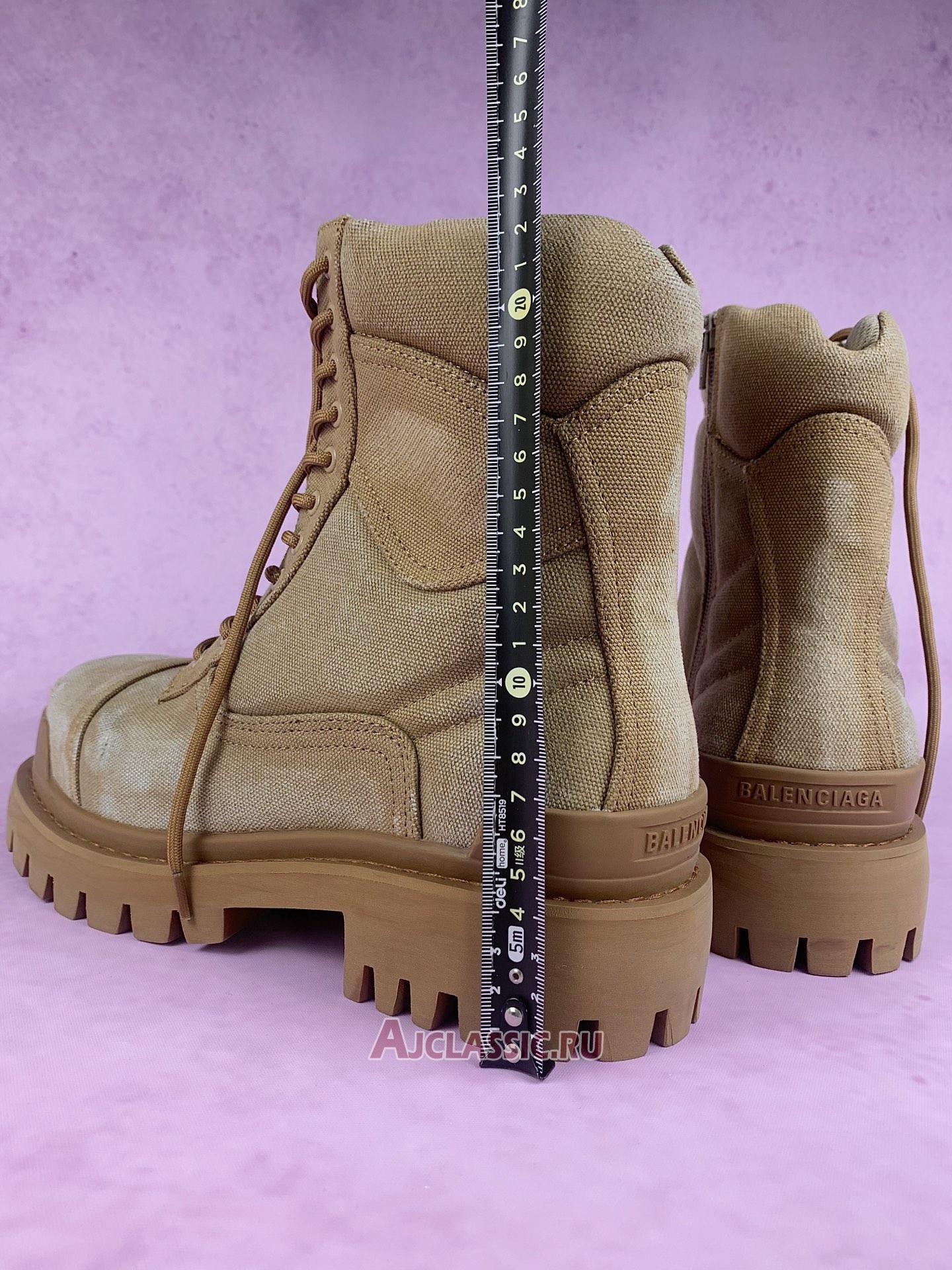 New Balenciaga Combat Strike Boot "Worn-Out - Beige" 694042W2H112020 Shoes