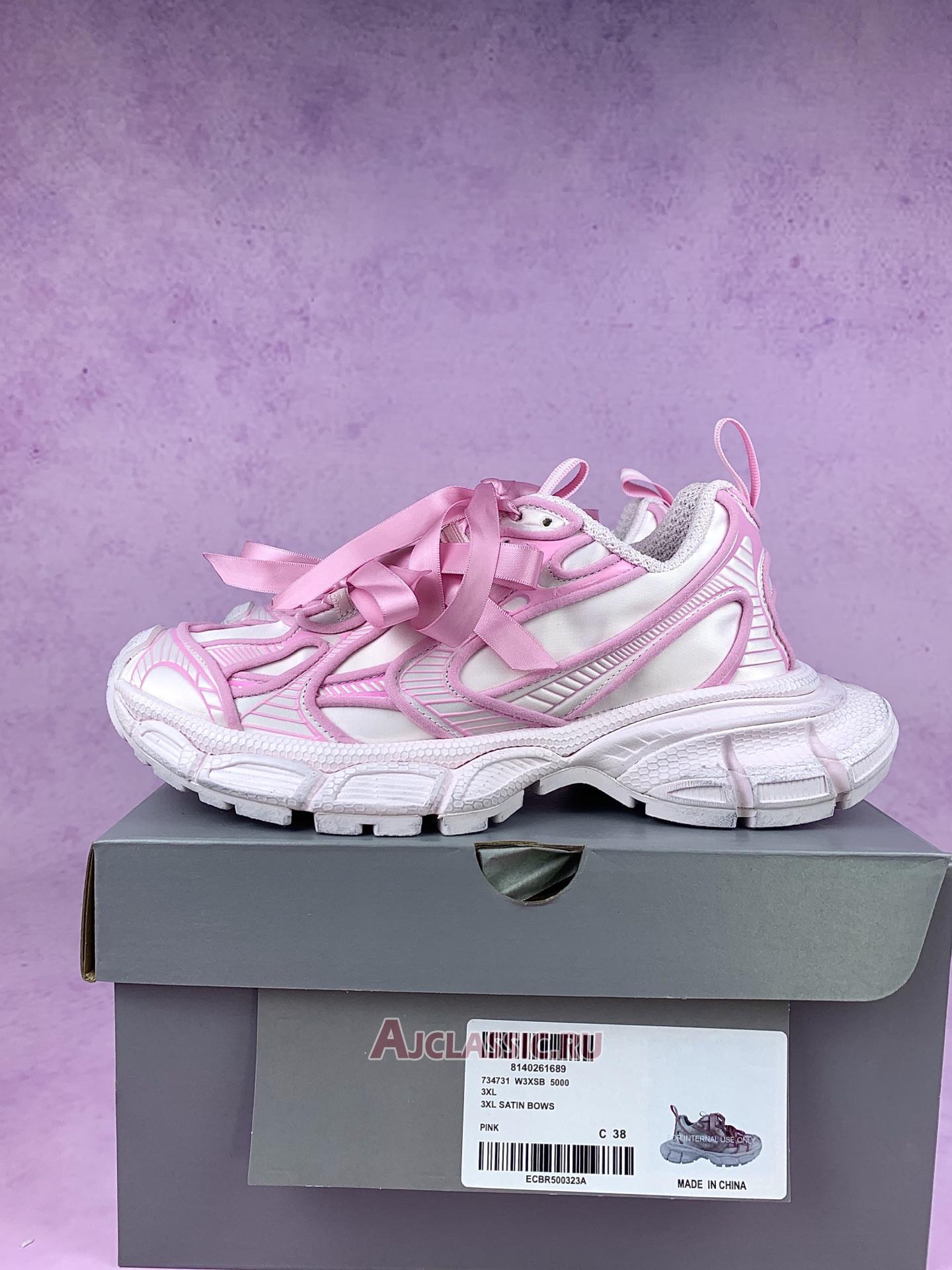 New Balenciaga 3XL Worn-Out 10 "Pink Bow" 734731 W3XSB 5000 Shoes