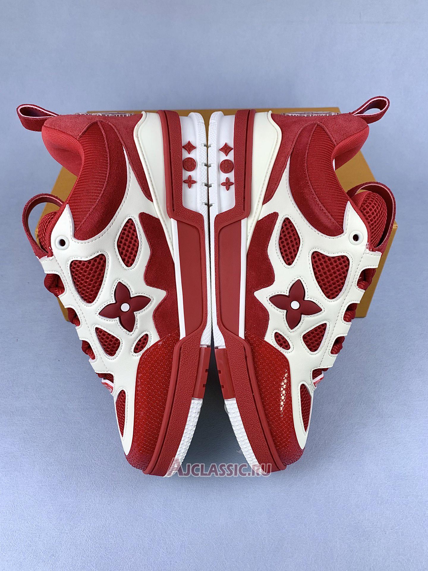 New Louis Vuitton LV Skate Sneaker "Red White" 1AARS5 Shoes