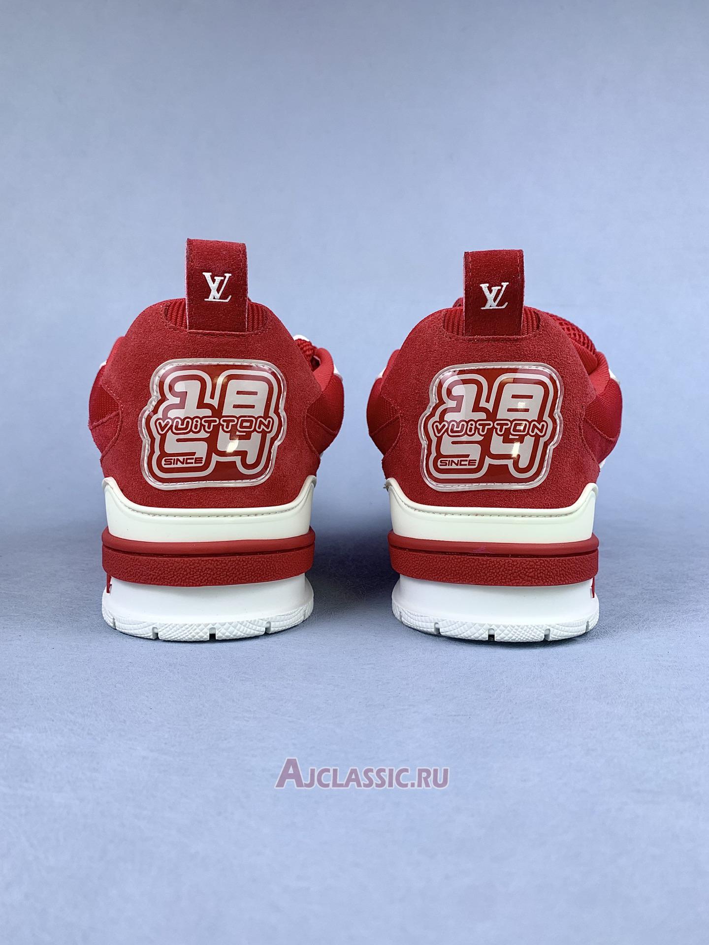 New Louis Vuitton LV Skate Sneaker "Red White" 1AARS5 Shoes
