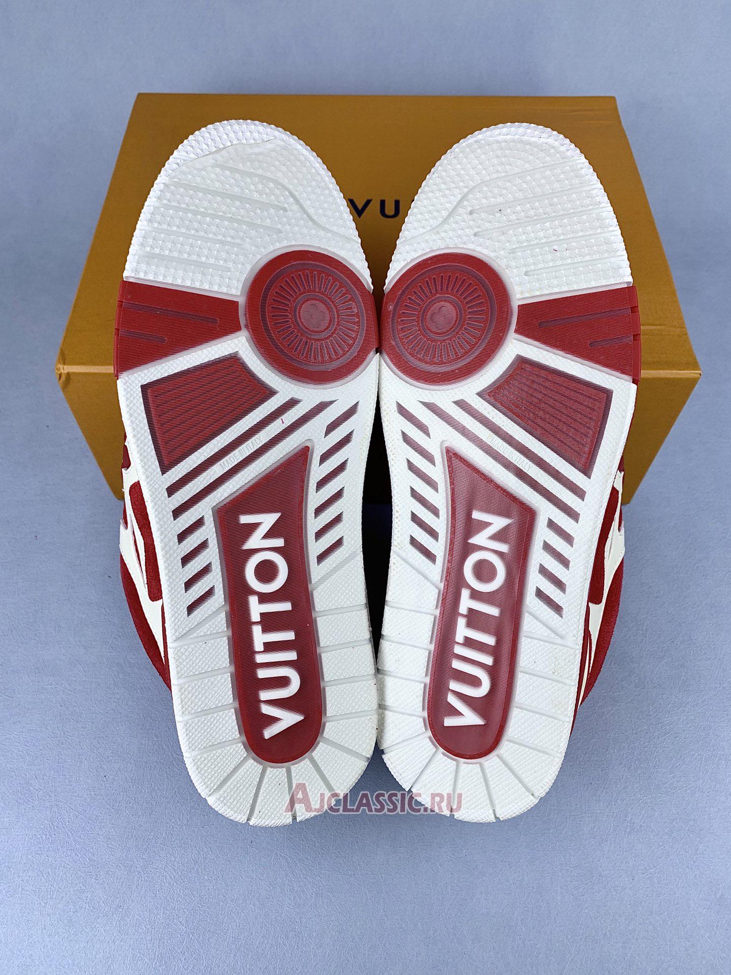 New Louis Vuitton LV Skate Sneaker "Red White" 1AARS5 Shoes