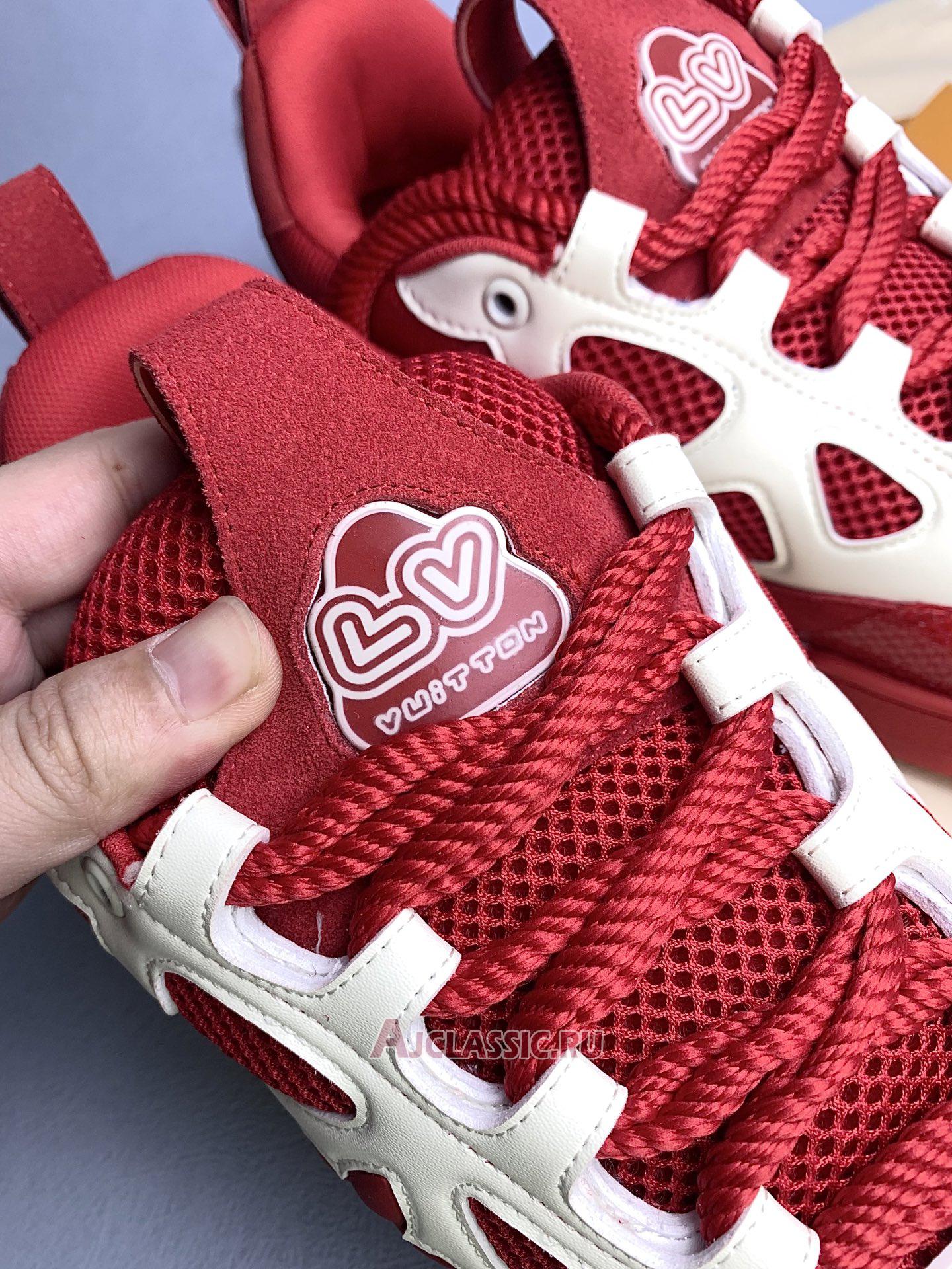 New Louis Vuitton LV Skate Sneaker "Red White" 1AARS5 Shoes