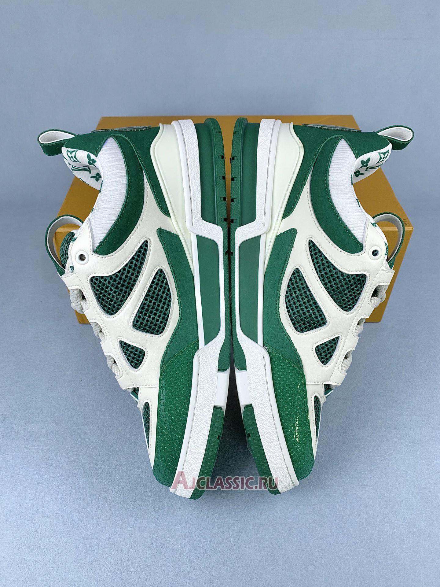 New Louis Vuitton LV Skate Sneaker "Green White" 1AC520-2 Shoes