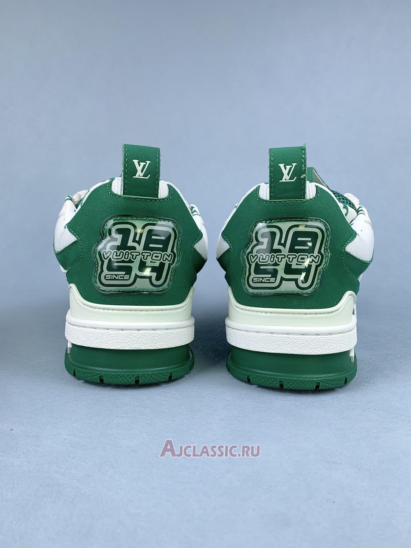 New Louis Vuitton LV Skate Sneaker "Green White" 1AC520-2 Shoes