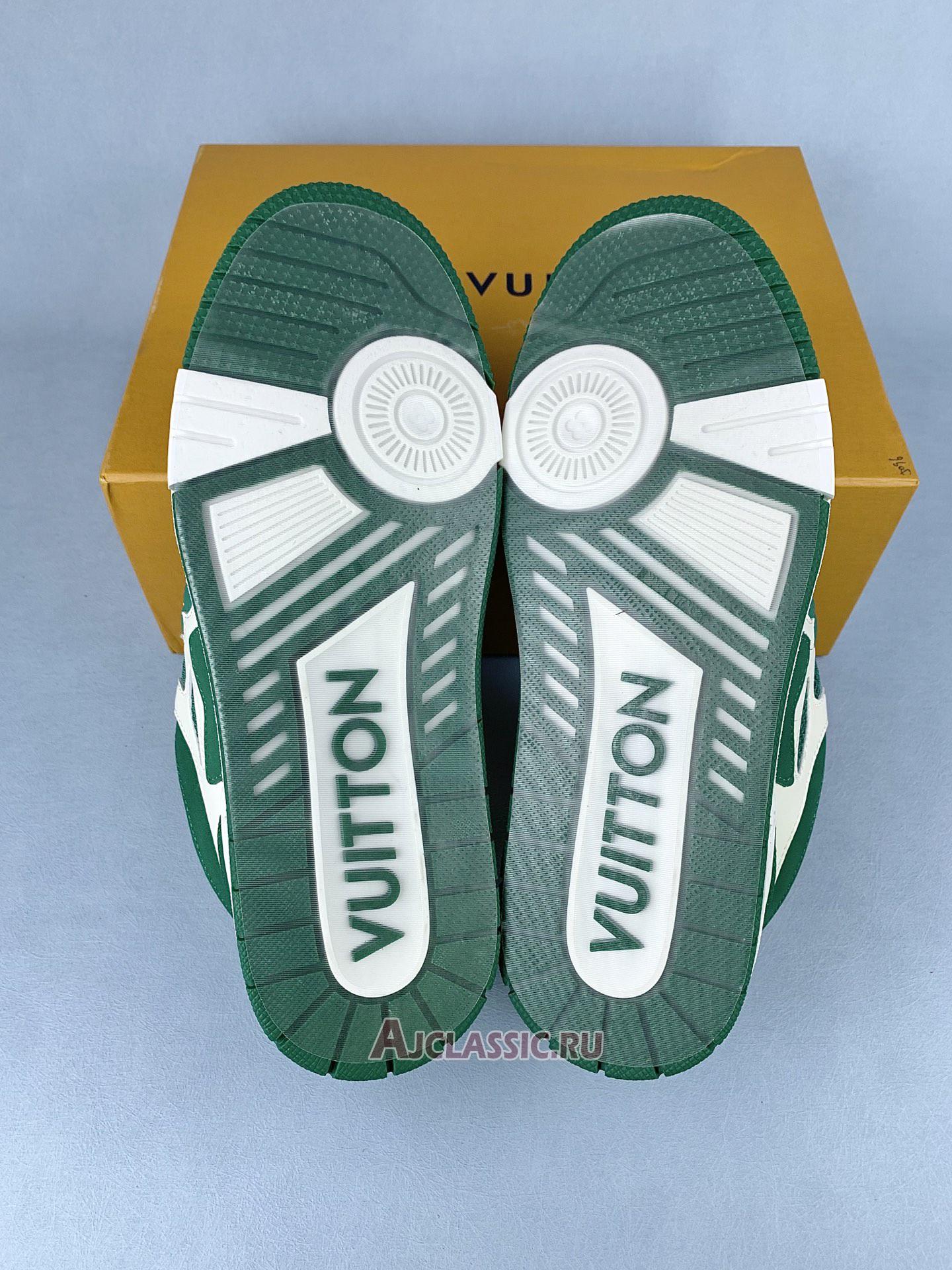 New Louis Vuitton LV Skate Sneaker "Green White" 1AC520-2 Shoes