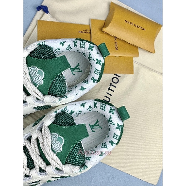 Buy Louis Vuitton LV Skate Sneaker Green White Green 1AC520-2 Quality Reps Replicas Shoes