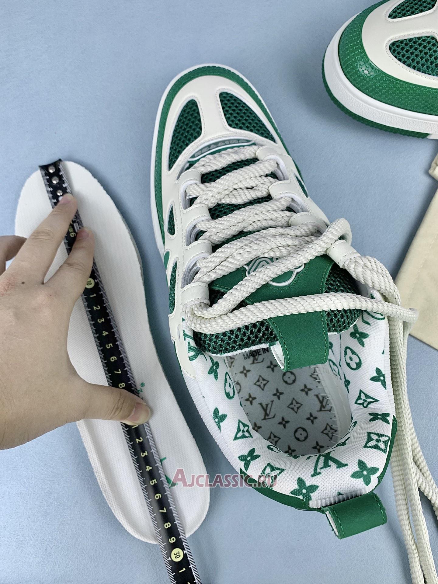 New Louis Vuitton LV Skate Sneaker "Green White" 1AC520-2 Shoes