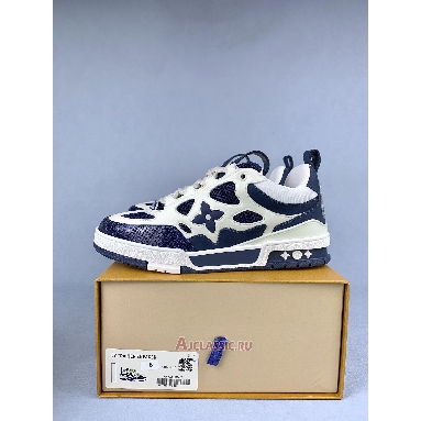 Buy Louis Vuitton LV Skate Sneaker Marine White Blue 1AARRL-2 Quality Reps Replicas Shoes
