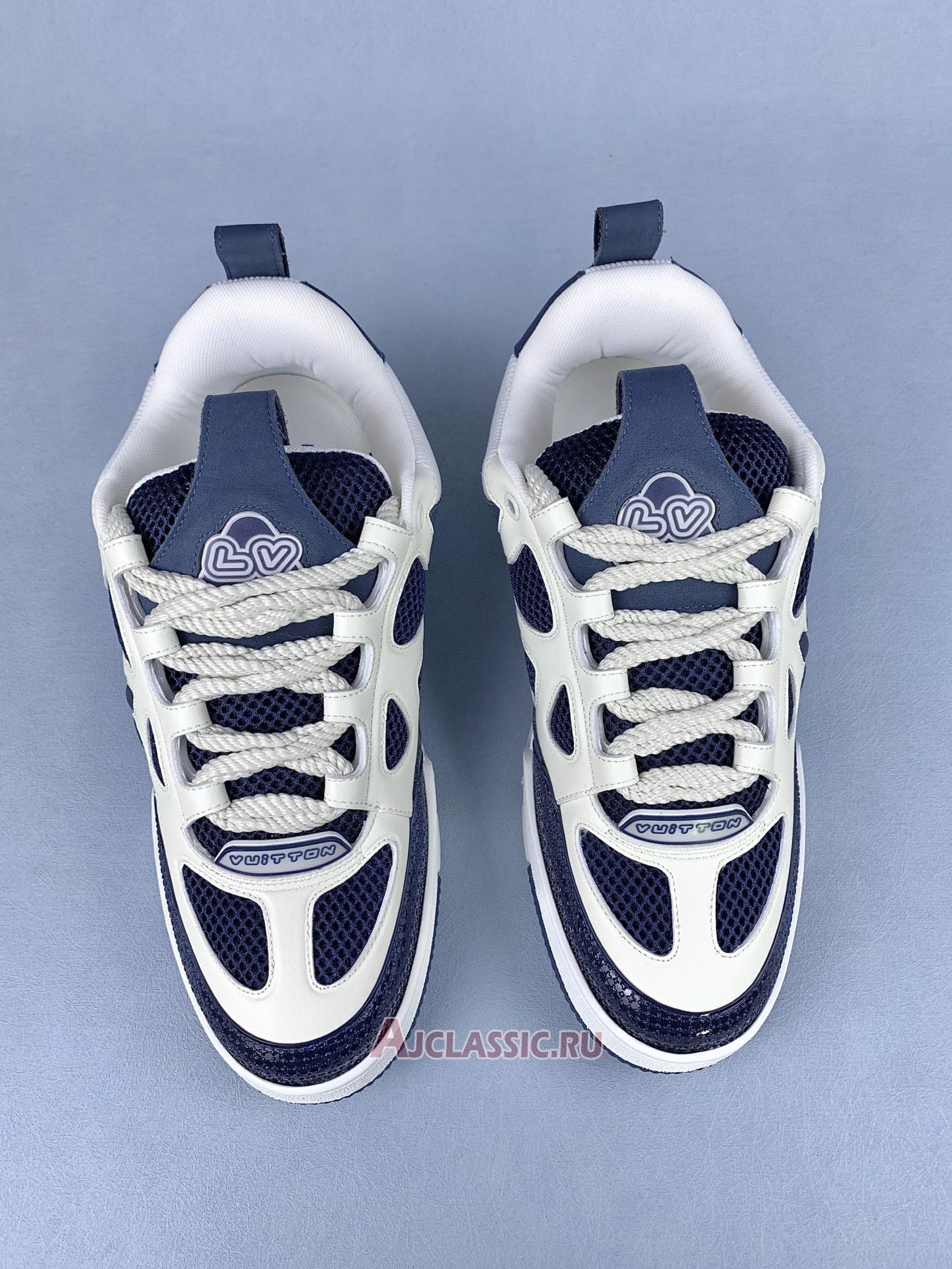New Louis Vuitton LV Skate Sneaker "Marine White" 1AARRL-2 Shoes