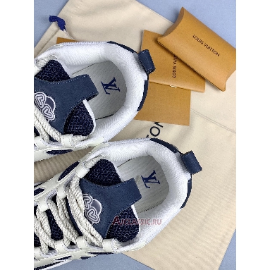 Buy Louis Vuitton LV Skate Sneaker Marine White Blue 1AARRL-2 Quality Reps Replicas Shoes