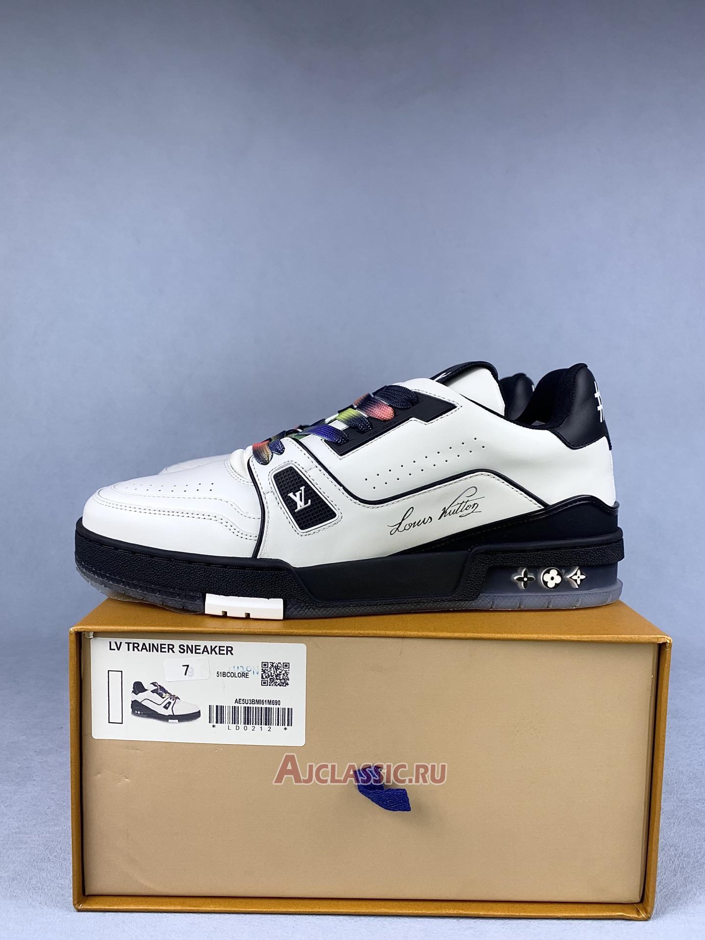 New Louis Vuitton LV Trainer Sneaker "Black White" 1A9ADA Shoes
