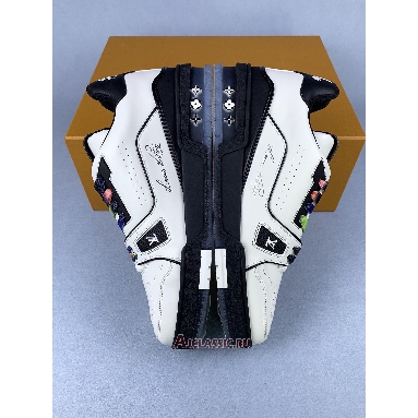 Buy Louis Vuitton LV Trainer Sneaker Black White White 1A9ADA Quality Reps Replicas Shoes