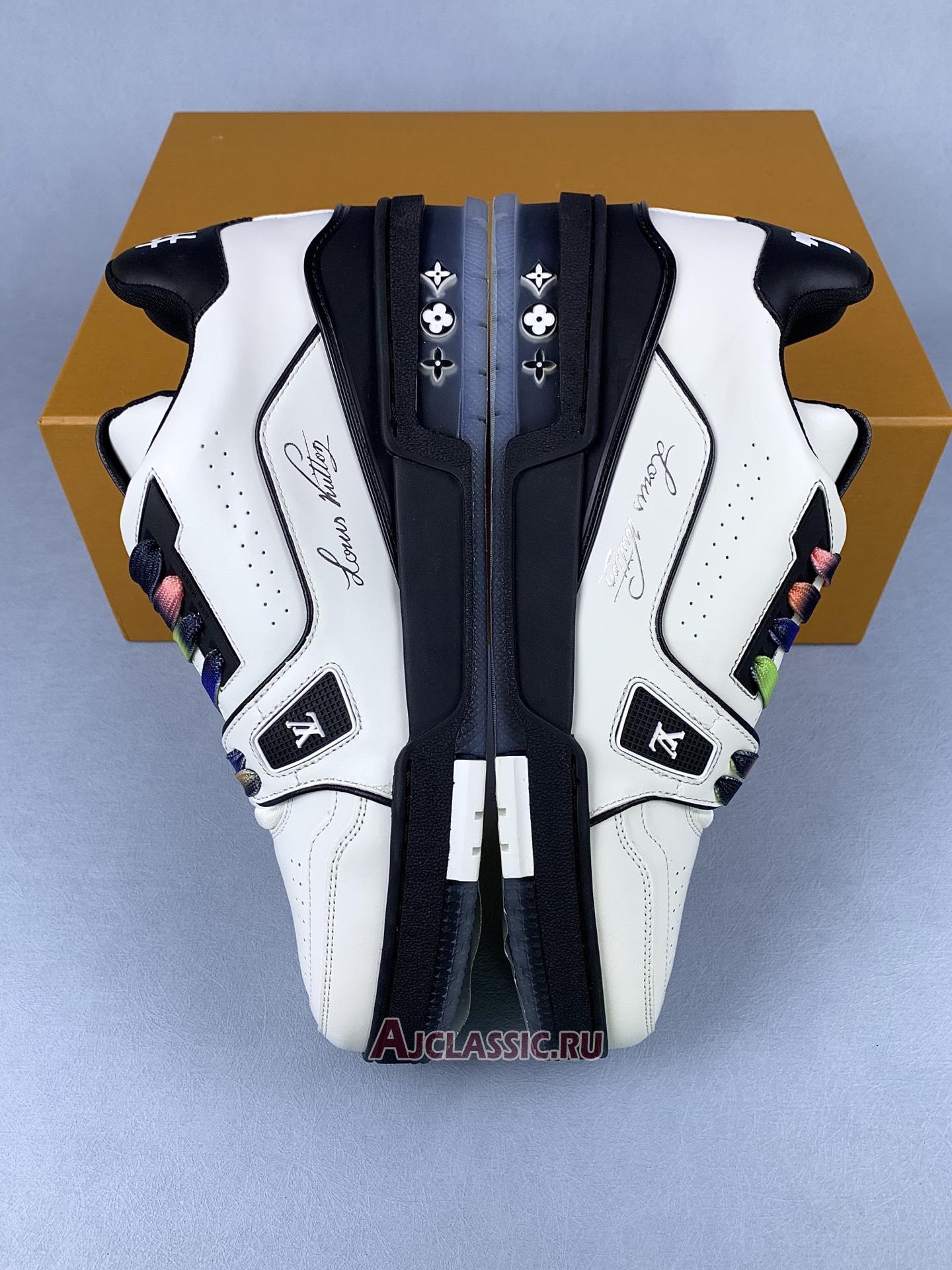 New Louis Vuitton LV Trainer Sneaker "Black White" 1A9ADA Shoes