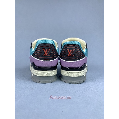 Buy Louis Vuitton LV Trainer Sneaker Blue Purple Blue 1ACEGJ Quality Reps Replicas Shoes