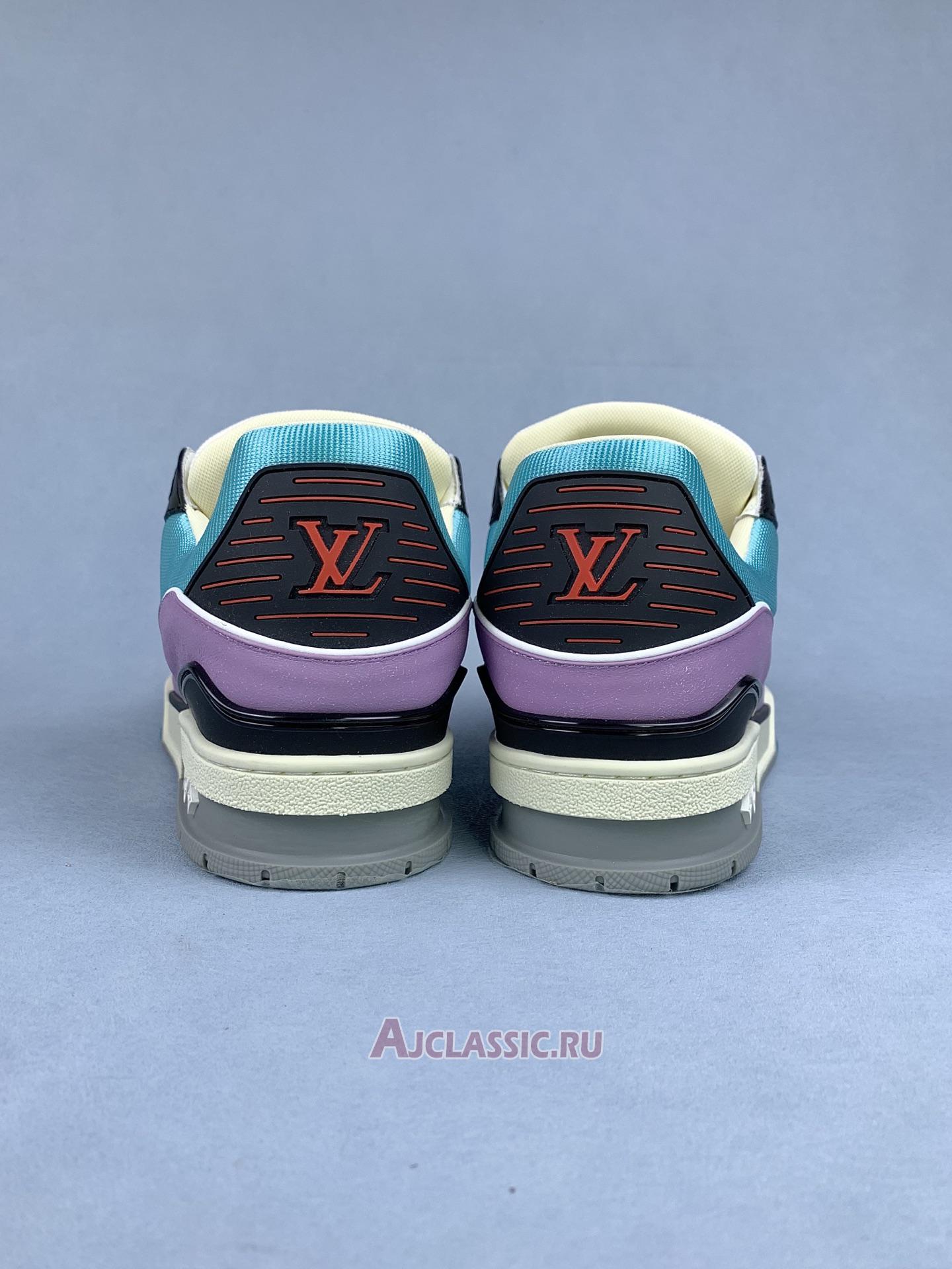 New Louis Vuitton LV Trainer Sneaker "Blue Purple" 1ACEGJ Shoes
