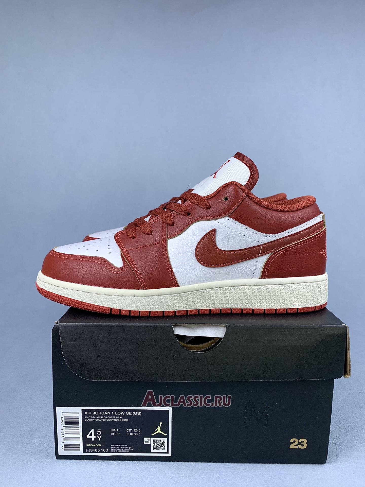 New Air Jordan 1 Low SE "Dune Red" FJ3465-160 Shoes