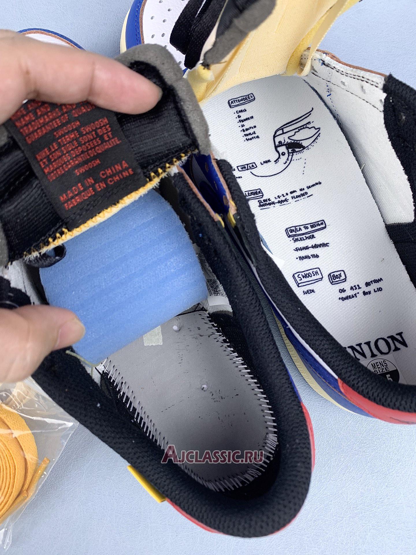 New Union LA x Air Jordan 1 Retro Low NRG "Storm Blue" BV1300-146-3 Shoes