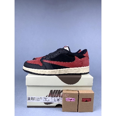 Buy Travis Scott x Air Jordan 1 Low OG Bred Red DM7866-061 Quality Reps Replicas Shoes
