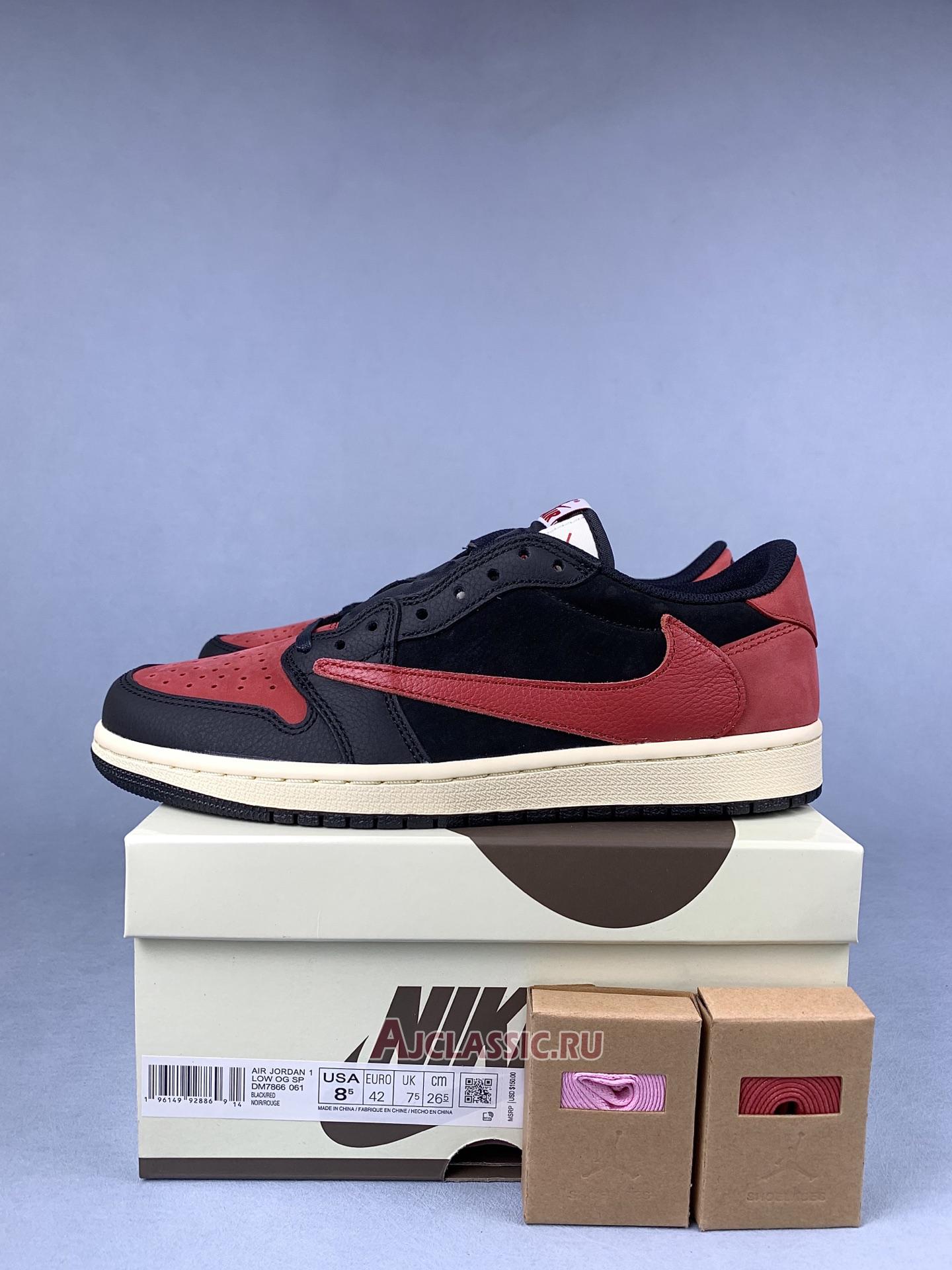 New Travis Scott x Air Jordan 1 Low OG "Bred" DM7866-061 Shoes