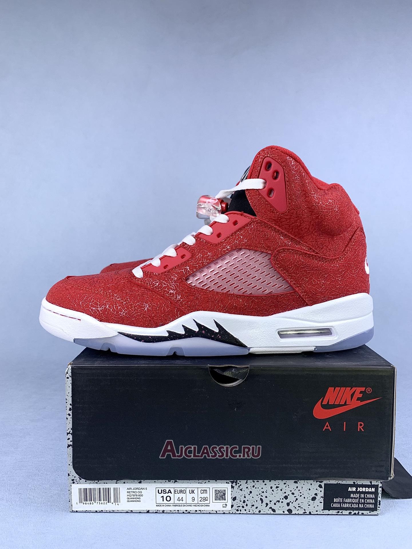 New Air Jordan 5 Retro "NCAA Pack - Oklahoma" HQ7978-600 Shoes