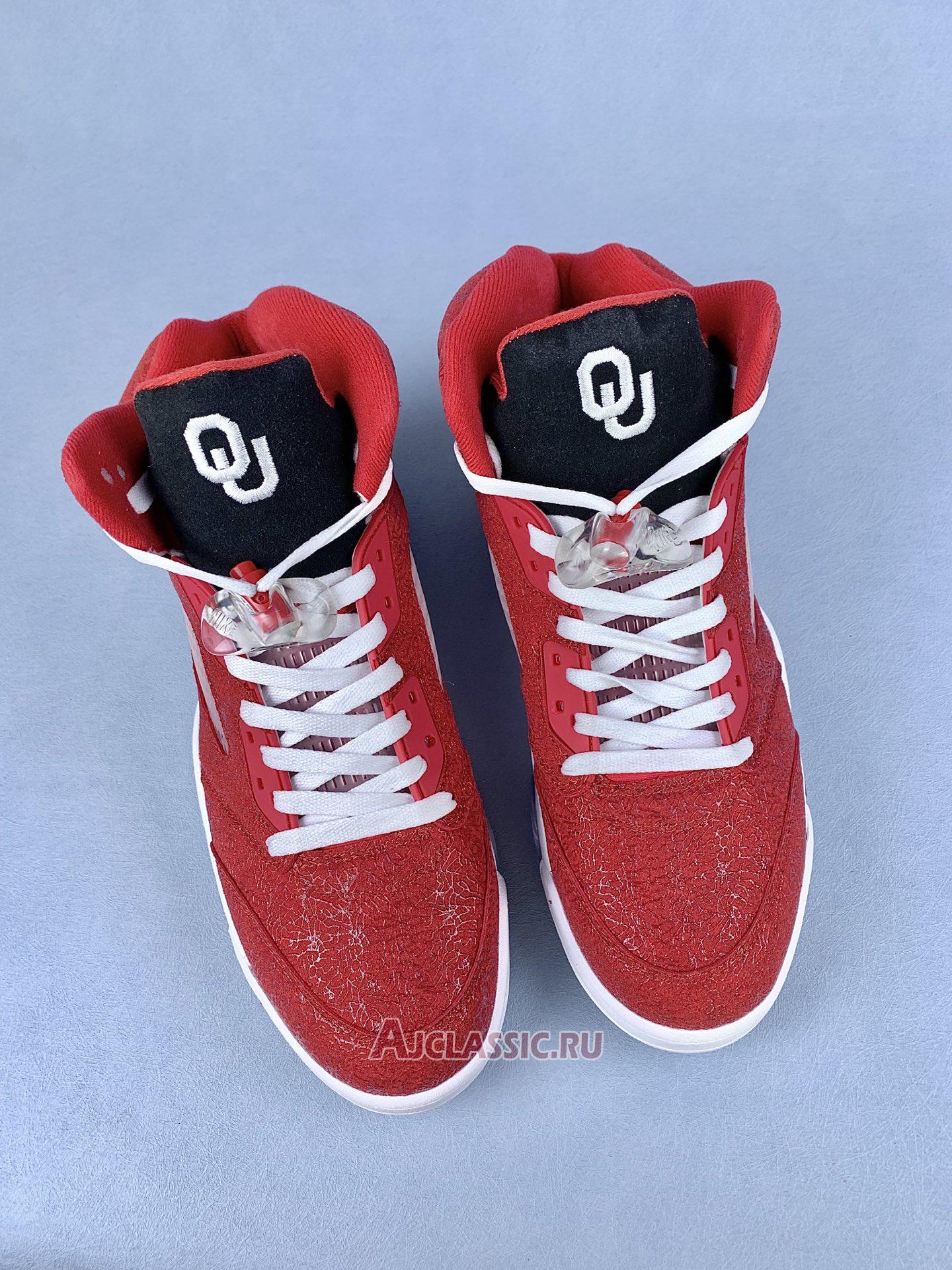 New Air Jordan 5 Retro "NCAA Pack - Oklahoma" HQ7978-600 Shoes