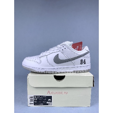 Buy Supreme x Nike Dunk Low SB White Metallic Silver White HQ8487-100 Quality Reps Replicas Shoes