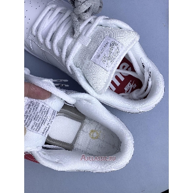 Buy Supreme x Nike Dunk Low SB White Metallic Silver White HQ8487-100 Quality Reps Replicas Shoes