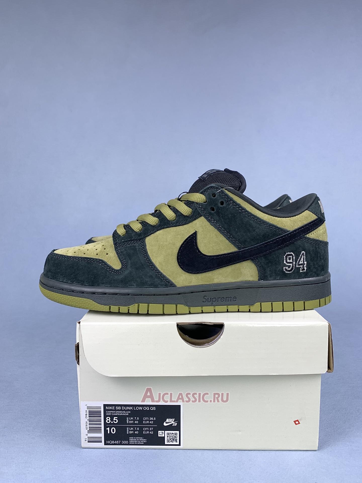 New Supreme x Nike Dunk Low SB "Camper Green" HQ8487-300 Shoes