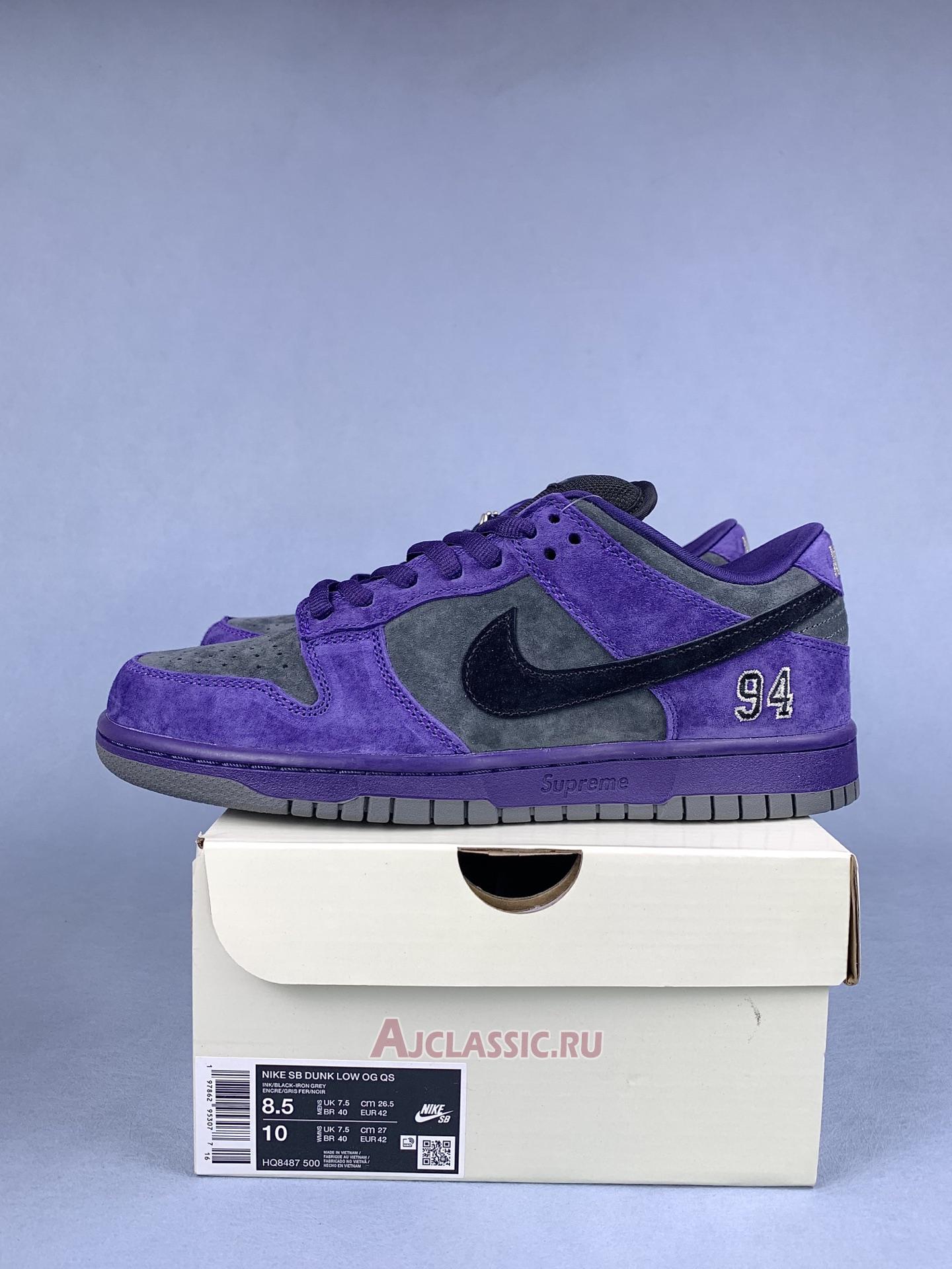 New Supreme x Nike Dunk Low SB "Ink" HQ8487-500 Shoes