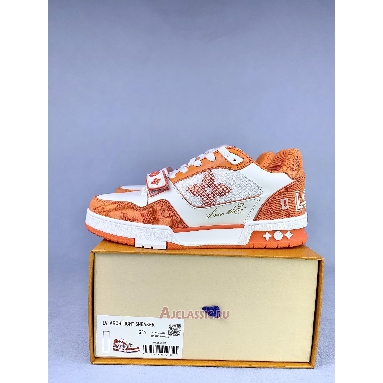 Buy Louis Vuitton LV Trainers Sneaker Monogram Denim Orange Orange 1A9ZBI-2 Quality Reps Replicas Shoes