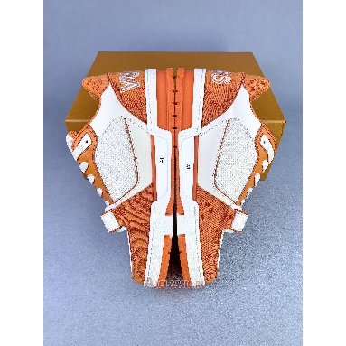 Buy Louis Vuitton LV Trainers Sneaker Monogram Denim Orange Orange 1A9ZBI-2 Quality Reps Replicas Shoes