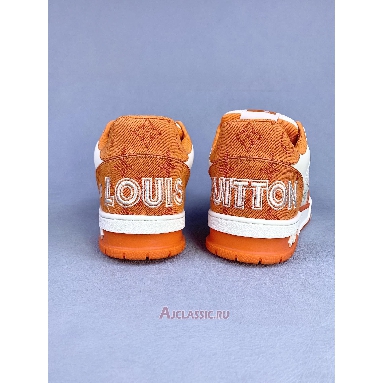 Buy Louis Vuitton LV Trainers Sneaker Monogram Denim Orange Orange 1A9ZBI-2 Quality Reps Replicas Shoes