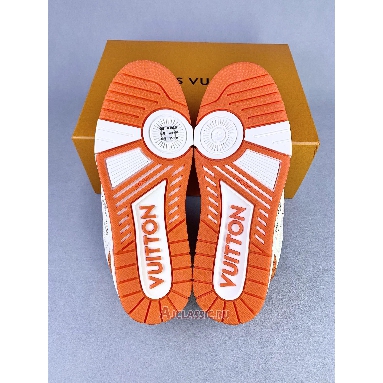 Buy Louis Vuitton LV Trainers Sneaker Monogram Denim Orange Orange 1A9ZBI-2 Quality Reps Replicas Shoes