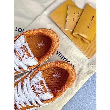 Buy Louis Vuitton LV Trainers Sneaker Monogram Denim Orange Orange 1A9ZBI-2 Quality Reps Replicas Shoes