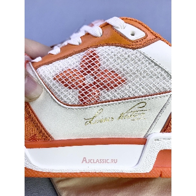 Buy Louis Vuitton LV Trainers Sneaker Monogram Denim Orange Orange 1A9ZBI-2 Quality Reps Replicas Shoes