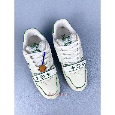 Buy Louis Vuitton LV Trainers Sneaker White Green Green 1A98UZ Quality Reps Replicas Shoes