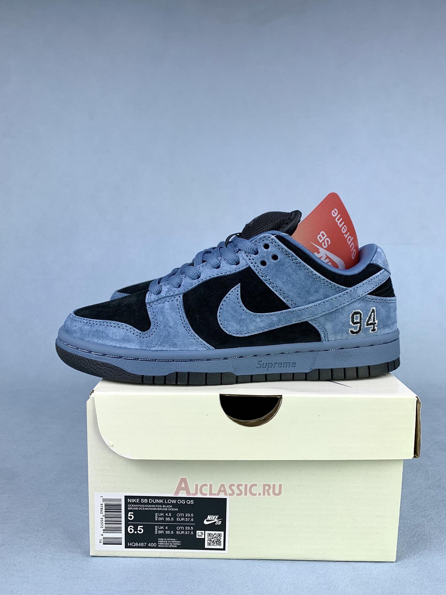 New Supreme x Nike Dunk Low SB "Ocean Fog" HQ8487-400 Shoes