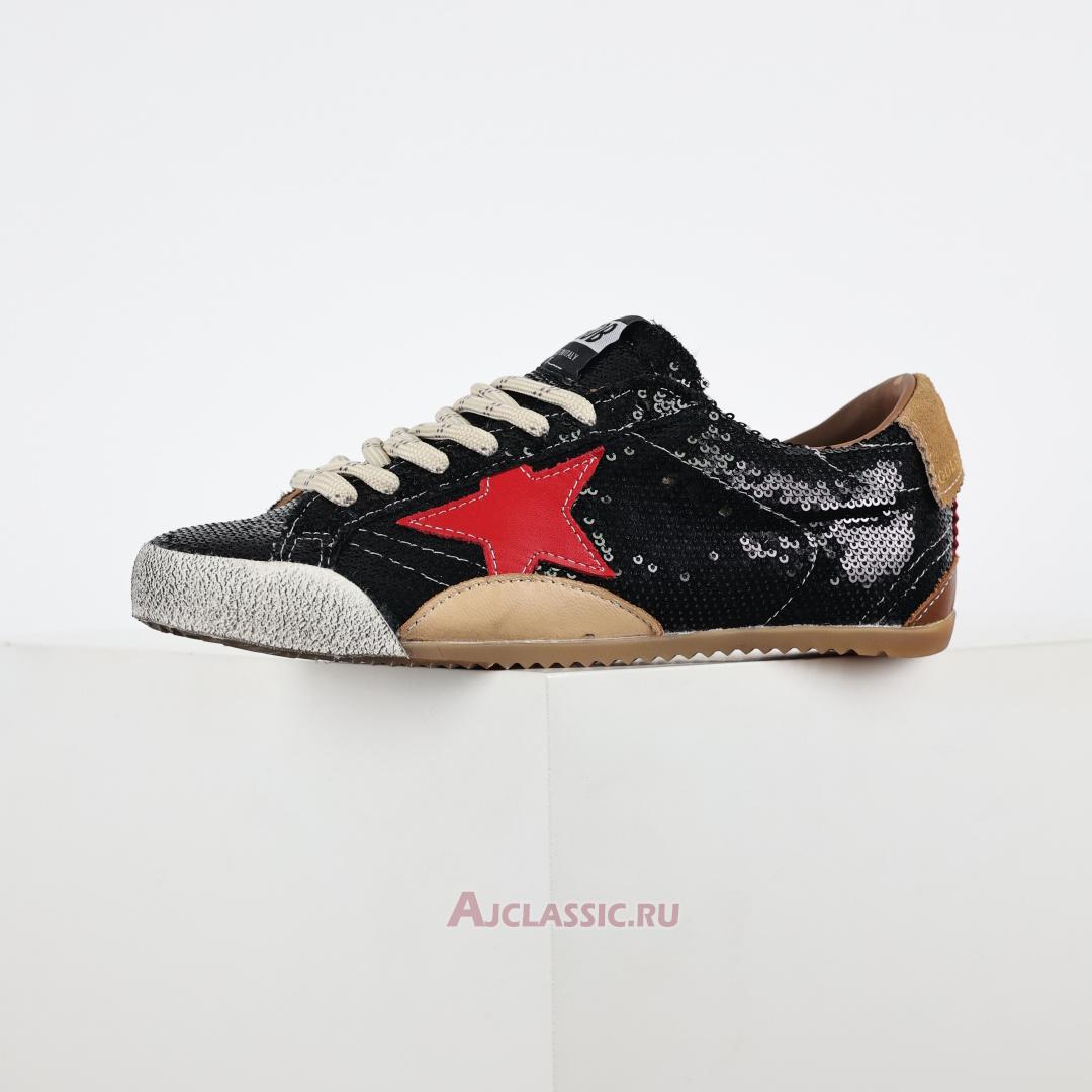 New Golden Goose True-Star "Black Sequin Red" GMF00922.F007384.70330-2 Shoes