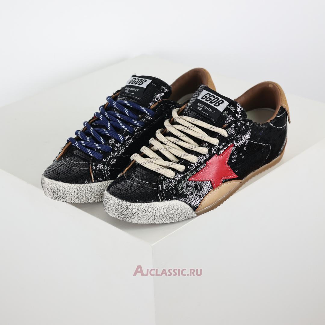 New Golden Goose True-Star "Black Sequin Red" GMF00922.F007384.70330-2 Shoes
